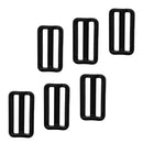 6 Pieces Scuba Diving Dive Plastic Weight Belt Slide Keeper Standard 2" Webbing Retainer Stopper Water Sports Accessories