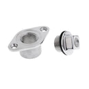 Marine Boat Hull Transom Garboard Drain Plug Bung with O Ring Seal for 7/8'' Screw Hole