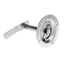 316 Stainless Steel Boat Flush Pull Hatch Latch with Lift Ring Handle - Silver