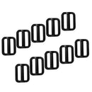 10 Pcs Weight Belt Webbing Keeper Retainer Slide Serrated Scuba Diving 0.8