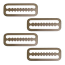 4 Pieces Weight Belt Webbing Keeper Retainer Slide Serrated Scuba Diving