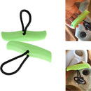 2 Pieces Durable Green Nylon Universal Canoe Kayak Boat Toggle Pull Carry Loop Handle with Cord Rope Replacement Gear Accessories