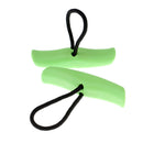2 Pieces Durable Green Nylon Universal Canoe Kayak Boat Toggle Pull Carry Loop Handle with Cord Rope Replacement Gear Accessories