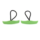 2 Pieces Durable Green Nylon Universal Canoe Kayak Boat Toggle Pull Carry Loop Handle with Cord Rope Replacement Gear Accessories