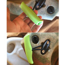 2 Pieces Durable Green Nylon Universal Canoe Kayak Boat Toggle Pull Carry Loop Handle with Cord Rope Replacement Gear Accessories