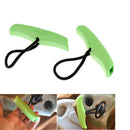 2 Pieces Durable Green Nylon Universal Canoe Kayak Boat Toggle Pull Carry Loop Handle with Cord Rope Replacement Gear Accessories