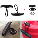 2 Pieces Canoe Kayak Boat Toggle Carry Handle Grip Replacement Cord Rope Accessories with Cord Rope & Screws for Easy Carrying - Black