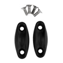 2 Pieces Canoe Kayak Boat Toggle Carry Handle Grip Replacement Cord Rope Accessories with Cord Rope & Screws for Easy Carrying - Black