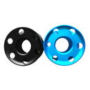 Pack of 2 - Durable Aluminum Alloy Scuba Diving Finger Spool Dive Reel Black & Blue