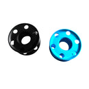 Pack of 2 - Durable Aluminum Alloy Scuba Diving Finger Spool Dive Reel Black & Blue