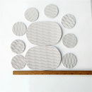 10 Pieces Diamond Grooved Grey EVA Deck SUP Traction Pad Grip for Dog Stand Up Paddleboard Surfboard - Self Adhesive & Non-slip