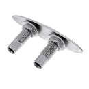 Heavy Duty 6'' Stainless Steel Pull Up Cleat / Pop Up Rope Cleat Flush Mount Lift Sailing Marine Boat Deck Dock Mooring Line Cleat