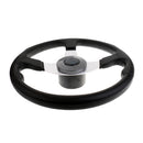 Aluminum Alloy Marine Boat Yacht Steering Wheel 3 Spoke 340mm Fits Standard 3/4" Tapered Shaft