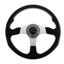 Aluminum Alloy Marine Boat Yacht Steering Wheel 3 Spoke 340mm Fits Standard 3/4" Tapered Shaft