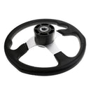 Aluminum Alloy Marine Boat Yacht Steering Wheel 3 Spoke 340mm Fits Standard 3/4" Tapered Shaft