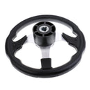 Deluxe 12.4''/31.5cm Marine Yacht Pontoon Boat Steering Wheel 3 Spoke Sports Wheel