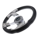 Deluxe 12.4''/31.5cm Marine Yacht Pontoon Boat Steering Wheel 3 Spoke Sports Wheel
