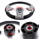 Deluxe 12.4''/31.5cm Marine Yacht Pontoon Boat Steering Wheel 3 Spoke Sports Wheel