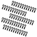 60 Pieces Black Shock Cord End Hooks for 4mm/5mm Bungee Cord Elastic Cord Hooks