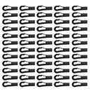 60 Pieces Black Shock Cord End Hooks for 4mm/5mm Bungee Cord Elastic Cord Hooks