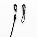 60 Pieces Black Shock Cord End Hooks for 4mm/5mm Bungee Cord Elastic Cord Hooks