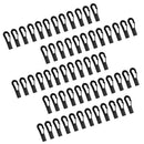 60 Pieces Black Shock Cord End Hooks for 4mm/5mm Bungee Cord Elastic Cord Hooks