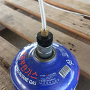 Mini 0.7" x 1" Aluminum Alloy Camping Stove Gas Refill Adapter Cylinder Filling Butane Canister