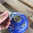 Mini 0.7" x 1" Aluminum Alloy Camping Stove Gas Refill Adapter Cylinder Filling Butane Canister