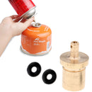 Copper Camping Stove Gas Refill Adapter Filling Butane Canister 0.4" x 0.8" with Seal O Ring