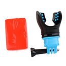 Surfing Mouth Mount Set with Floaty Block & Neck Lanyard for GoPro Hero 4 3+ 3 2 1 HD Cameras