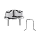 Fast Entry Boat Cam Cleat with Wire Fairlead - 316 Marine Stainless Steel