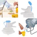 Water Dispenser Valve Spigot for 55mm Crown Top Drinking Bottle Reusable Water Jug Cap Replacement Faucet - Includes Lid Dirt Cover