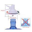 Water Dispenser Valve Spigot for 55mm Crown Top Drinking Bottle Reusable Water Jug Cap Replacement Faucet - Includes Lid Dirt Cover