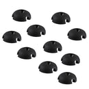10 Pieces Durable Nylon Clover Deck Line Guide Slotted Round Out Fitting Deck Sailing Rigging Canoe Kayak DIY Accessories