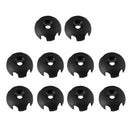 10 Pieces Durable Nylon Clover Deck Line Guide Slotted Round Out Fitting Deck Sailing Rigging Canoe Kayak DIY Accessories