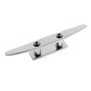 Premium 8'' Stainless Steel Marine Boat Deck Rope Low Flat Cleat Securing Tie Down Accessories - Corrosion Resistant & Strong