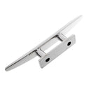 Premium 8'' Stainless Steel Marine Boat Deck Rope Low Flat Cleat Securing Tie Down Accessories - Corrosion Resistant & Strong