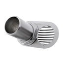 Marine 2'' Threaded Thru-Hull Plumbing Fitting with Scoop Intake Strainer Boating Equipment