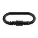 25KN Oval Steel Climbing Screw Lock Carabiner For Rock Tree Climbing Rappelling Rescue Equipment