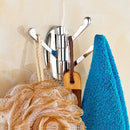 Heavy Duty Solid Metal Folding Swing Swivel Triple Arms Coat Hook Towel Clothes Hanger Wall Mount for Bathroom Kitchen