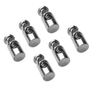 (Pack of 6) Metal Barrel Cylinder Cord Locks Stopper Toggle Rope Clamp Single Hole Cord Locks Clasp Buckle Drawstring Sewing Adjuster Fastener