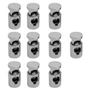 (Pack of 10) Metal Barrel Cylinder Cord Locks Stopper Toggle Rope Clamp Single Hole Cord Locks Clasp Buckle Drawstring Sewing Adjuster Fastener