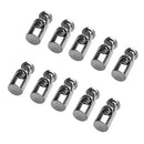 (Pack of 10) Metal Barrel Cylinder Cord Locks Stopper Toggle Rope Clamp Single Hole Cord Locks Clasp Buckle Drawstring Sewing Adjuster Fastener