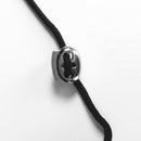 (Pack of 6) Gray Metal 2 Hole Bean String Cord Locks Clamp Toggle Stop Slider for Paracord, Elastic Cord, Accessory Cordage, Drawstrings, Sewing