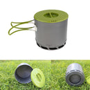 1200ml Portable Lightweight Outdoor Camping Hiking Backpacking Picnic Pot Kettle Cookware with Double Foldable Handles