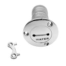 38mm 1.5'' Silver 316 Stainless Steel Water Deck Fill Filler & Key and O Ring Seal, Screws Mounting Hardware for Marine Boat RV Yacht