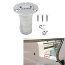 38mm 1.5'' Silver 316 Stainless Steel Water Deck Fill Filler & Key and O Ring Seal, Screws Mounting Hardware for Marine Boat RV Yacht