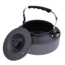 Portable 1600ml Aluminum Alloy Tea Kettle Outdoor Camping Picnic Coffee/Water Boiling/ Cooking Pot