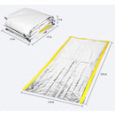6.6 x 3.3ft Emergency Sleeping Bag Outdoor Camping Tent Blanket Shelter - Reusable & Waterproof