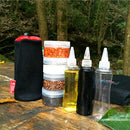 3pcs 150ml Squeeze Condiment Bottle + 4pcs Spice Jar/ Seasoning Box with Bag Kitchen Outdoor Cooking Camping Travel Picnic BBQ